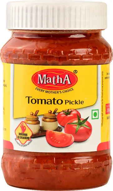 MathA Tomato Pickle - Natural Ingredients - Premium Quality Achar Tomato Pickle  (200 g)